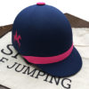 Spirit of Jumping - Casco equitacion personalizado_azul y fucsia