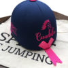 Spirit of Jumping - Casco equitacion personalizado_azul y fucsia 2