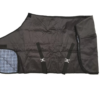 4 NEGRO Manta para caballo invierno : cordura y frazada