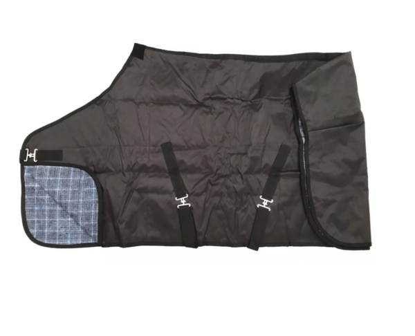 4 NEGRO Manta para caballo invierno : cordura y frazada