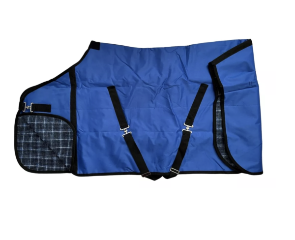 8 AZUL FR Manta para caballo invierno : cordura y frazada