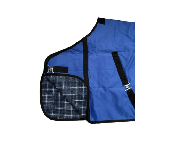 9 AZUL FR Manta para caballo invierno : cordura y frazada